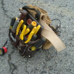 Electrician Tool Pouch with Tools